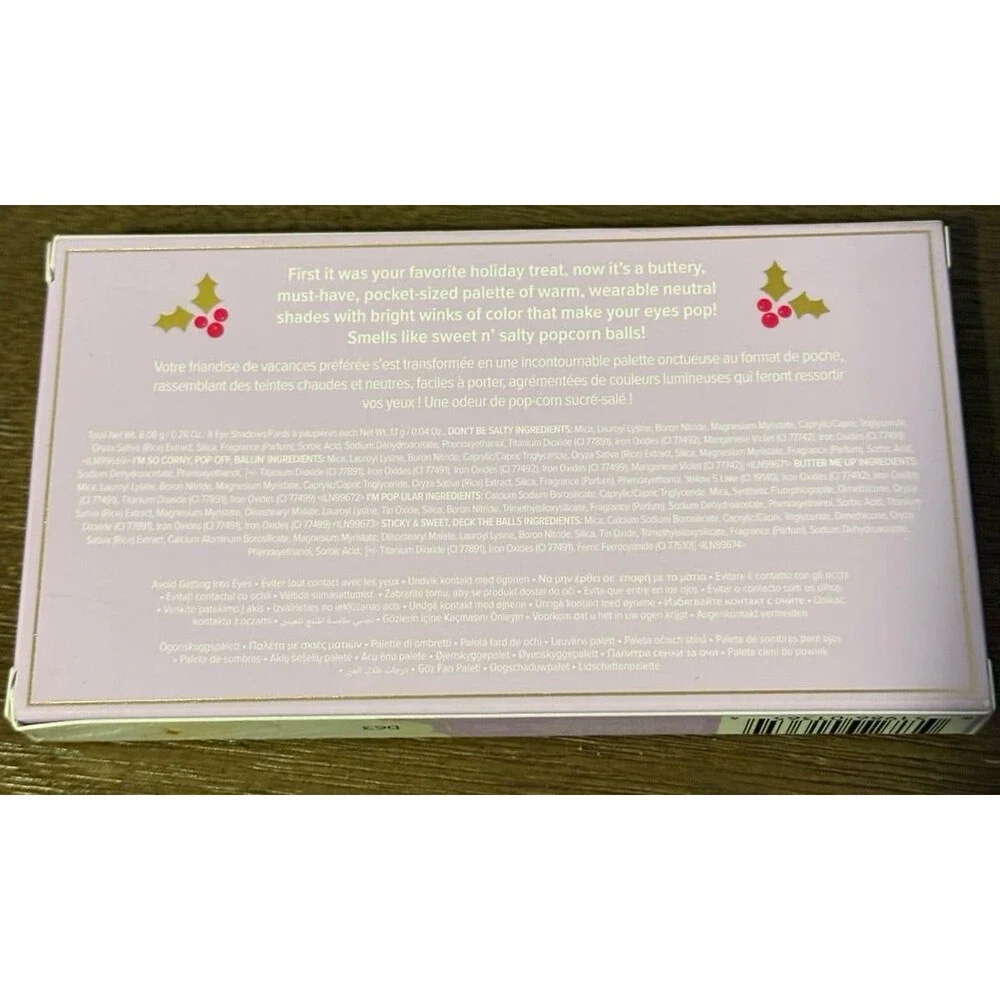 NIB Too Faced Popcorn Balls eyeshadow palette matte shimmer